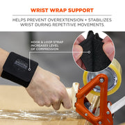 ProFlex 405 Wrist Wrap Support by Ergodyne – One Size, Nylon, Black, Model 72104