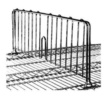 Super Erecta Shelf Divider by METRO – 30" Width, stainless_steel, Multicolor, Model DD30S