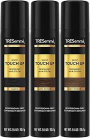 TRESemmé Root Touch-Up Spray Sample Variety Pack (Black, Dark Brown, Light Brown) – Temporary Color Hairspray, Travel-Size, 2.5 Oz Ea