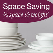Swept 18-Piece Dinnerware Set by Corelle – 18-Piece Set, Glass, Swept, Pack of 18, Model 1153306