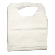 Paper/Poly Lap Bibs w/ Ties 16" x 33" 300/Cs by Dynarex – 16" x 33", Paper/Poly, White, Model 4405
