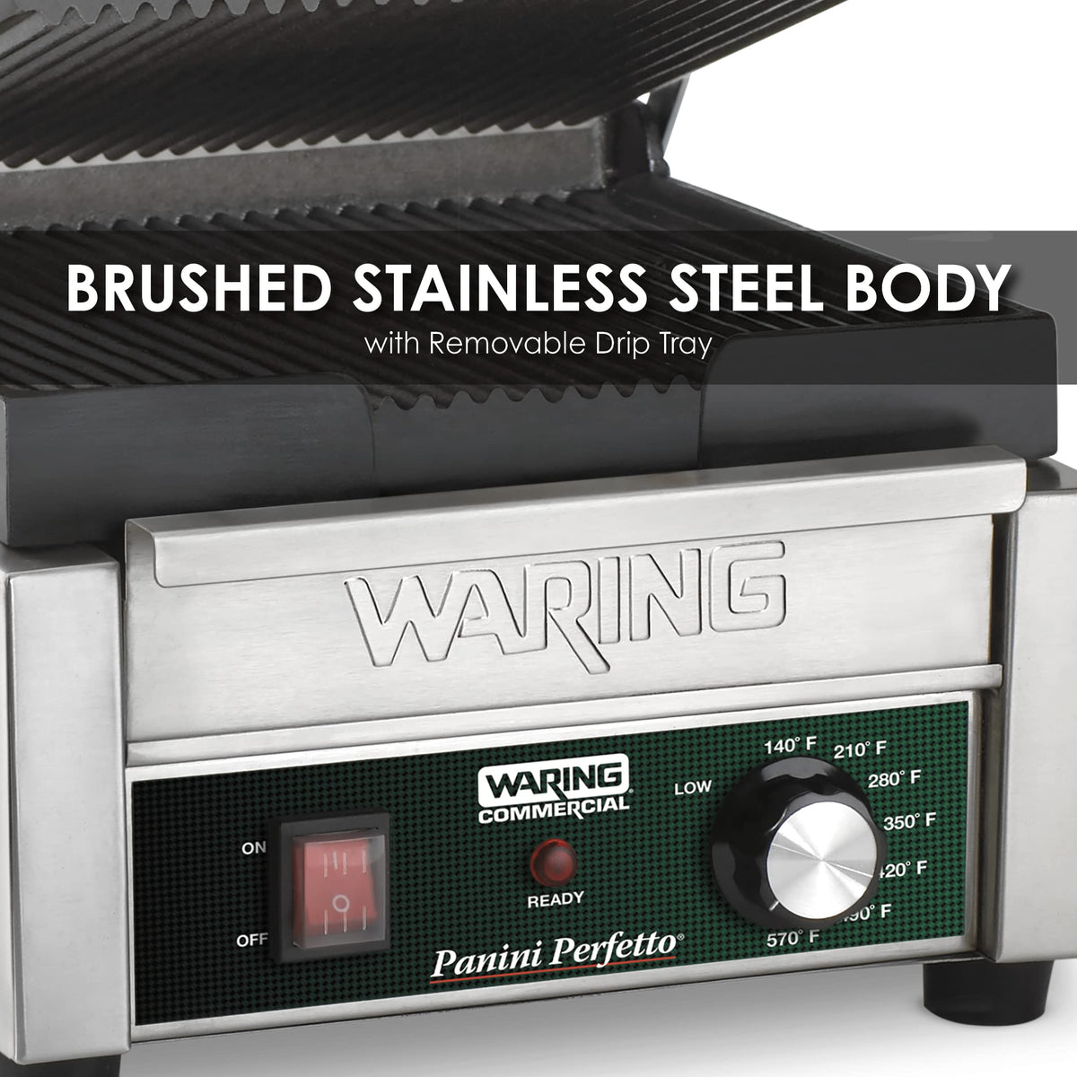 Waring 208-volt / Compact Cooking Surface Machines / Green Commercial Sandwich Makers & Panini Presses