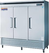72cuft Commercial Reach In Freezer 3 Solid Doors