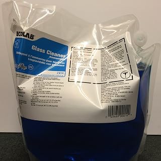 Ecolab Glass Cleaner 21019 2 Liters 0.53 Gal (Case of 2)