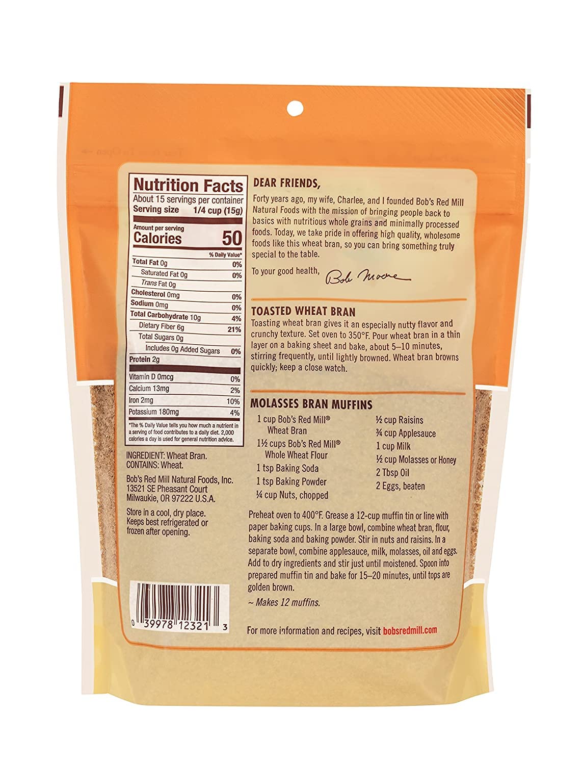 Bob's Red Mill 8 Ounce (Pack of 1) / No Color / 1 Dietary Fibers