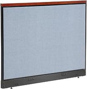 Global Industrial 60-1/4"W x 47-1/2"H Deluxe Electric Office Partition Panel, Blue