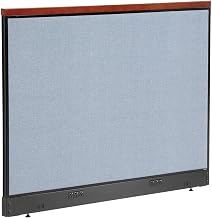 Global Industrial 60-1/4"W x 47-1/2"H Deluxe Electric Office Partition Panel, Blue