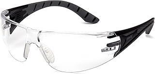 Pyramex Endeavor Plus Safety Glass Black/Gray Frame Clear Anti-fog Lens