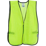 Hi-Vis Safety Vest by Global Industrial – One Size, Polyester, Lime Green, Model 641642L