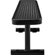 6'L Heavy Duty Expanded Metal Mesh Flat Bench by Global Industrial – 6'L, Alloy Steel, Black, Model 277156BK