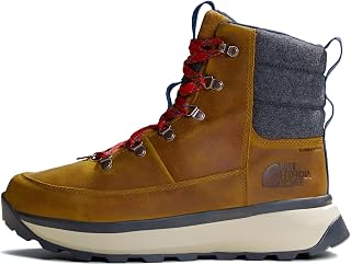 The North Face Men's Bergen Leather Waterproof Hiking Boot | Insulated Snow Boot With 4.5mm Lugs
