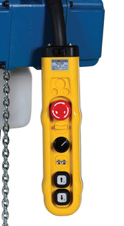 Steel Variable Speed Electric Hoist 500 Lb. Capacity Blue by Vestil – 17"L x 15"W x 11"H, Steel, Blue, Model VS-ECH-5-1PH
