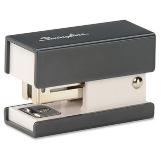 Mini Fashion Stapler by Swingline – Quarter Strip, Plastic, Black, Model S7087871