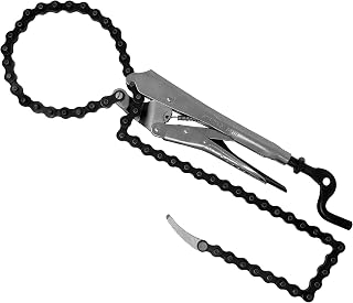 Strong Hand Tools VAL-PFC1024 , Locking Chain Pliers, Removable 24″ Chain, Holds Up To 6.5" Diameter Pipes, Unique Easy Open Crank Handle, Quick Release Trigger, PFC1024
