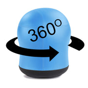 Zenergy Swivel Ball Chair by Safco – 23"H, 360-Degree Turn, Vinyl, Blue Vinyl, Model 4760BUV