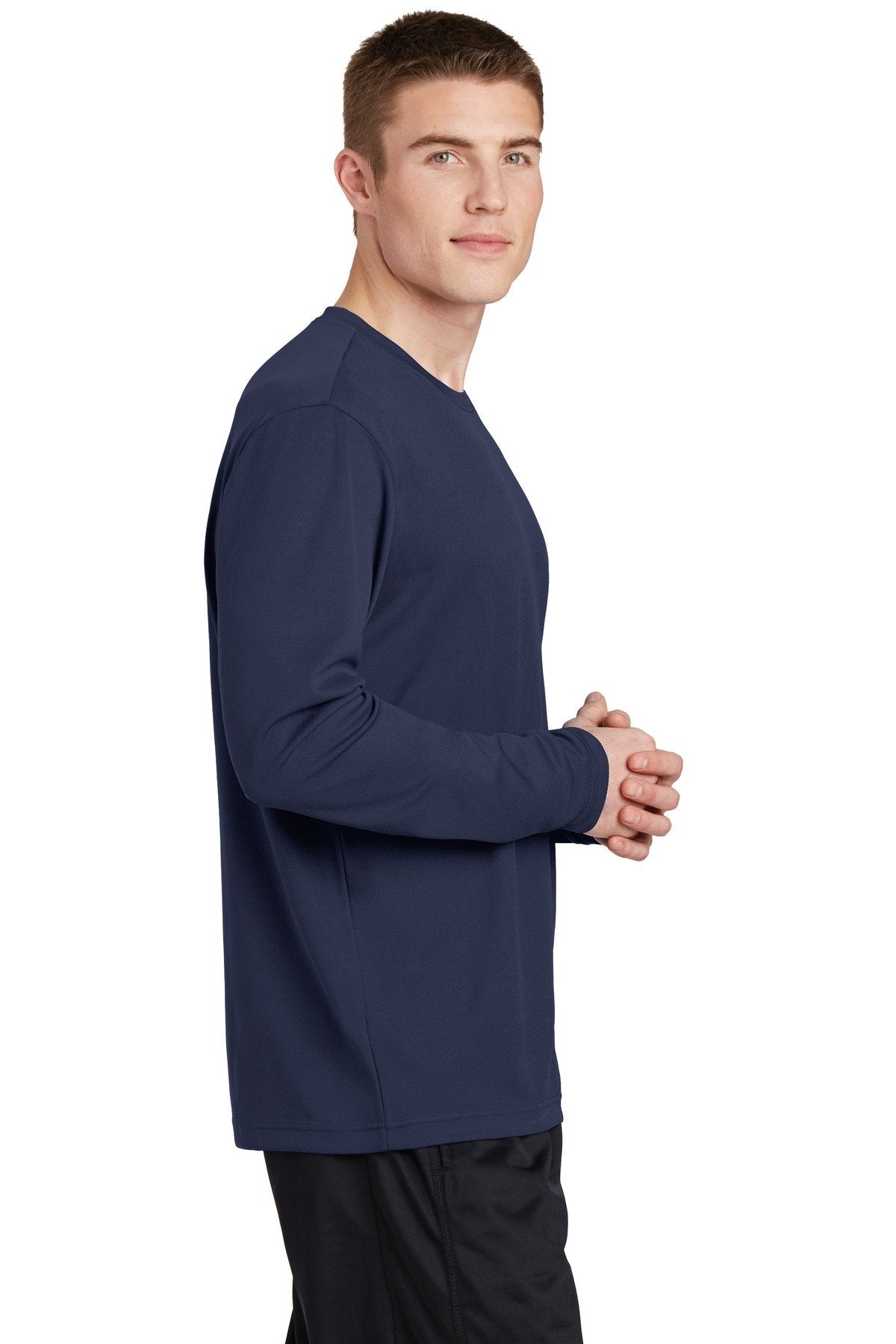PosiCharge RacerMesh Long Sleeve Tee by SPORT-TEK – X-Large, Polyester, True Navy, Model 1026015