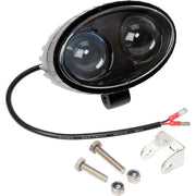 LED Forklift Safety Spotlight by Global Industrial – 7"L x 4"W x 4.75"H, Aluminum, Black, Model RGD1081 10-80V DC BLUE