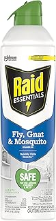 Raid Essentials Fly, Gnat & Mosquito Killer Aerosol Spray, Safe for Use Around Children and Pets, 10 oz