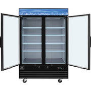 2 Door by Global Industrial – 53-1/8"W x 31-7/8'D x 79-3/8"H, 45.0 cubic_feet, Model Merchandiser Freezer