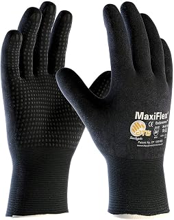 Pip Gloves - G-Tek Maxiflex Plus Iv Nitrile Gloves With Dotted Palms - Medium