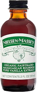 Nielsen-Massey Organic Fairtrade Madagascar Bourbon Pure Vanilla Extract for Baking and Cooking, 2 Ounce Bottle