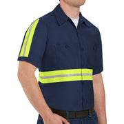 Red Kap 3X-Large / Navy With Yellow/Green Visibility Trim / big Tops