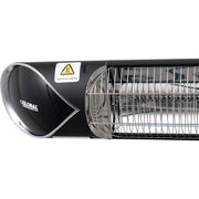 Infrared Patio Heater With Remote Control by Global Industrial – Aluminum, Black, Silver, Model STAR