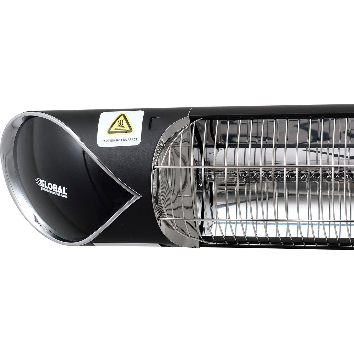 Infrared Patio Heater With Remote Control by Global Industrial – Aluminum, Black, Silver, Model STAR
