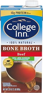 College Inn 100% Natural Reduced Sodium Beef Bone Broth Carton, 32 Fl Oz