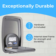 Baby Changing Station Vertical Recessed-Mounted by Koala Kare – Stainless Steel, Model KB311-SSRE