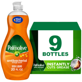 Palmolive Ultra Antibacterial Liquid Dish Soap, 20 Ounce, 9 Pack