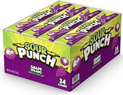 Sour Punch Grape Straws Candy, 2 Ounce -- 288 per case.
