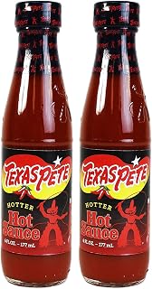 Hotter Hot Sauce (6 oz Bottles) 2 Pack by Texas Pete