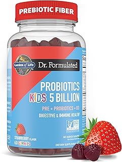 Garden of Life Kids, Probiotic Gummies, 5 Billion CFU, Strawberry, 60ct