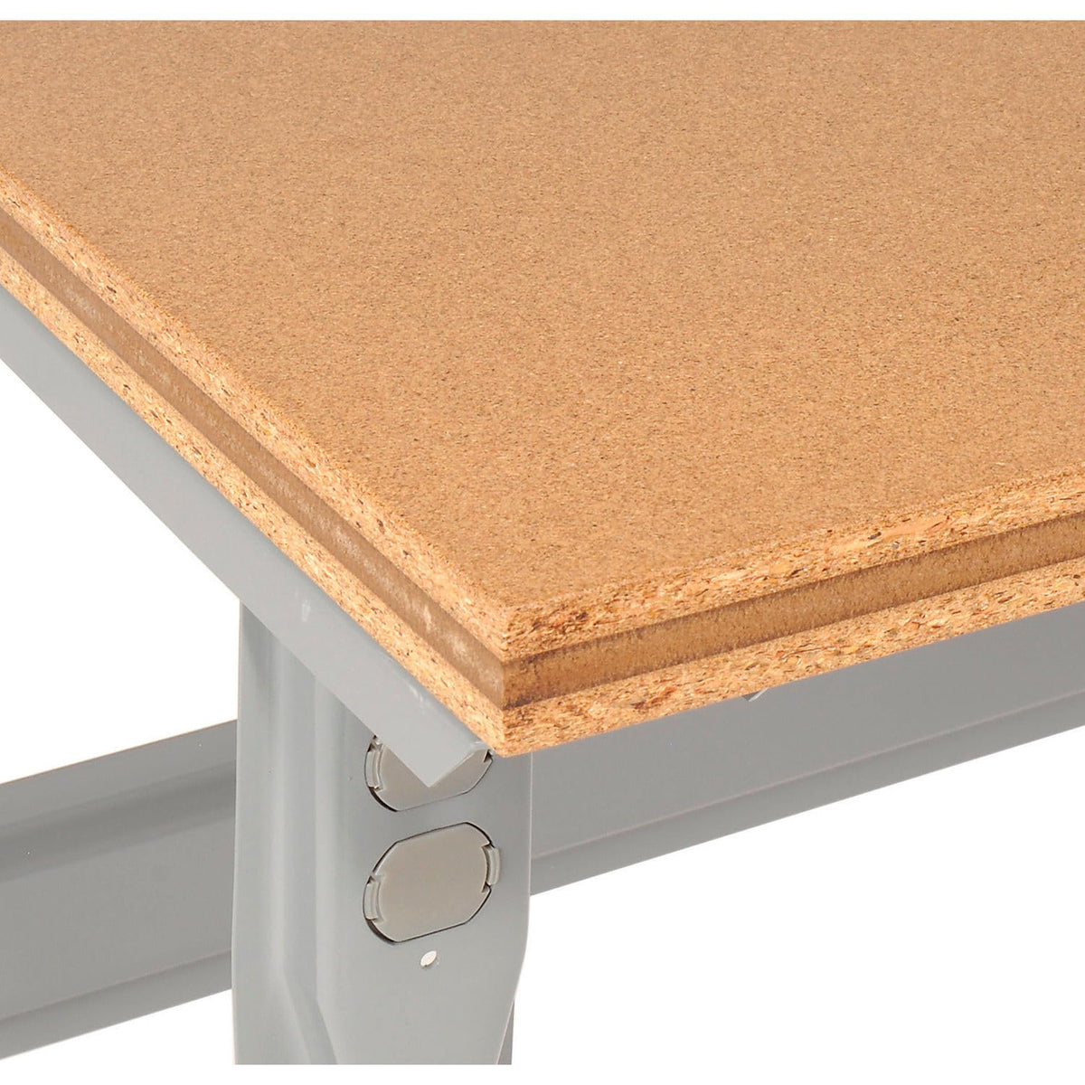 Fixed Height Workbench Flared Leg by Global Industrial – 36"L x 60"W x 34"H, Steel, Gray, Model 183442