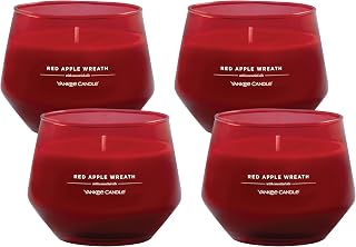 Yankee Candle Studio Medium Candle, Red Apple Wreath, 10 oz, 4-Pack