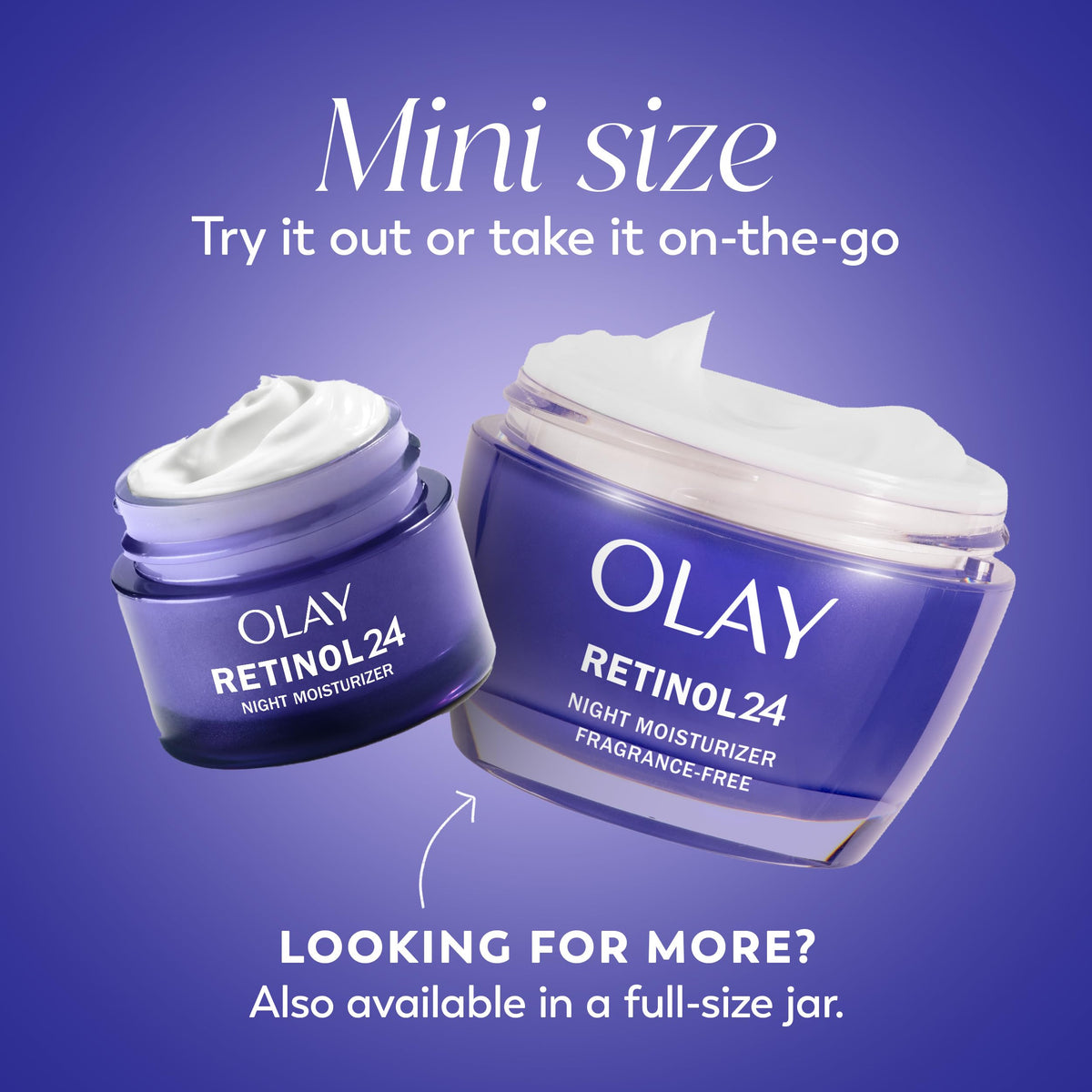 Retinol 24 Face Moisturizer by Olay – 0.5 Fl Oz (Pack of 2), Ivory, Pack of 41, Model av2022-Olay-face moisturizer fragrancefree trial size-abafcc01