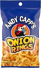 Andy Capp's Beer Battered Onion Rings Baked Oat and Corn Snacks, 2 oz. (Pack of 12)