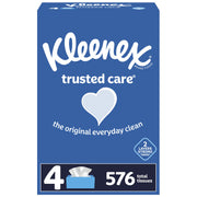 Kleenex White / 144 Count (Pack of 4) / NEW Box Tissues
