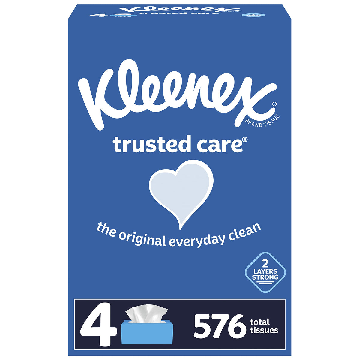 Kleenex White / 144 Count (Pack of 4) / NEW Box Tissues