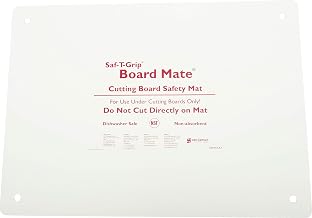 San Jamar CBM1622 Saf-T-Grip Board-Mate Nonslip Cutting Board Mat, 22" Width x 16" Height, Multicolor