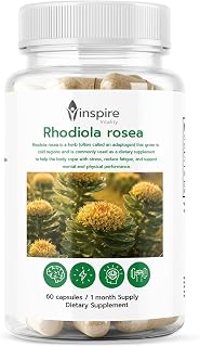 Rhodiola Rosea Supplement 3000mg, Standardized, Stress, Focus + Energy, 60 Capsules