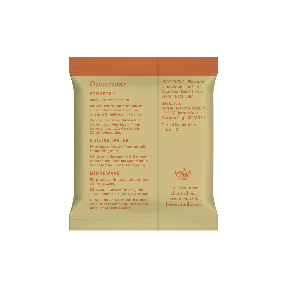 Classic Instant Oatmeal Packets by Bob's Red Mill – 6 Count (Pack of 1), No Color, Model 0039978004888