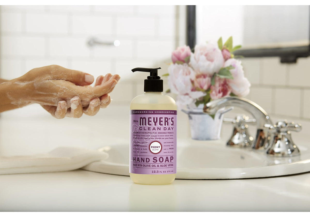 Mrs. MEYER'S Peony / 3 Count (Pack of 1) / 1 All-Purpose Cleaners