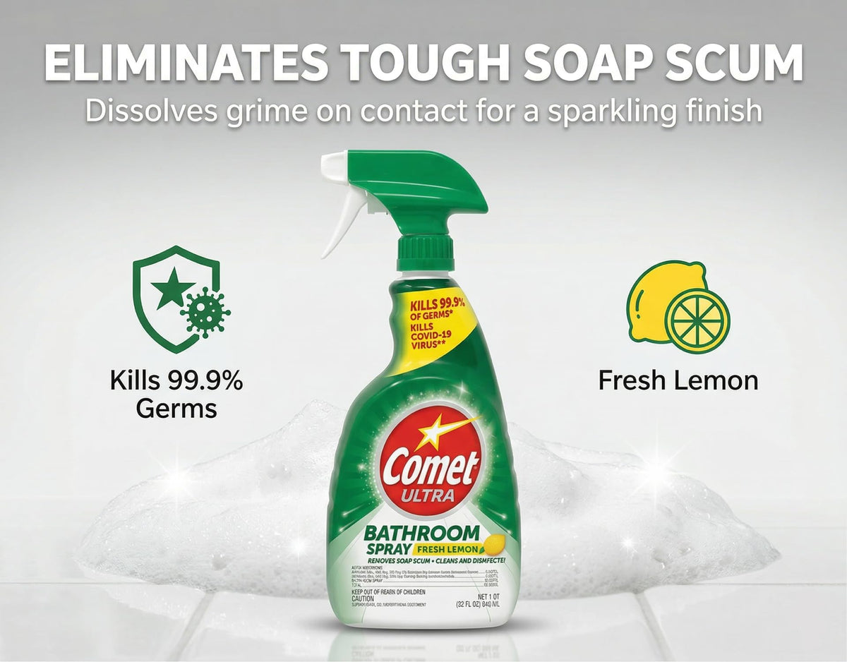 Comet 32 Fl Oz (Pack of 2) / Lemon / 2 All-Purpose Cleaners