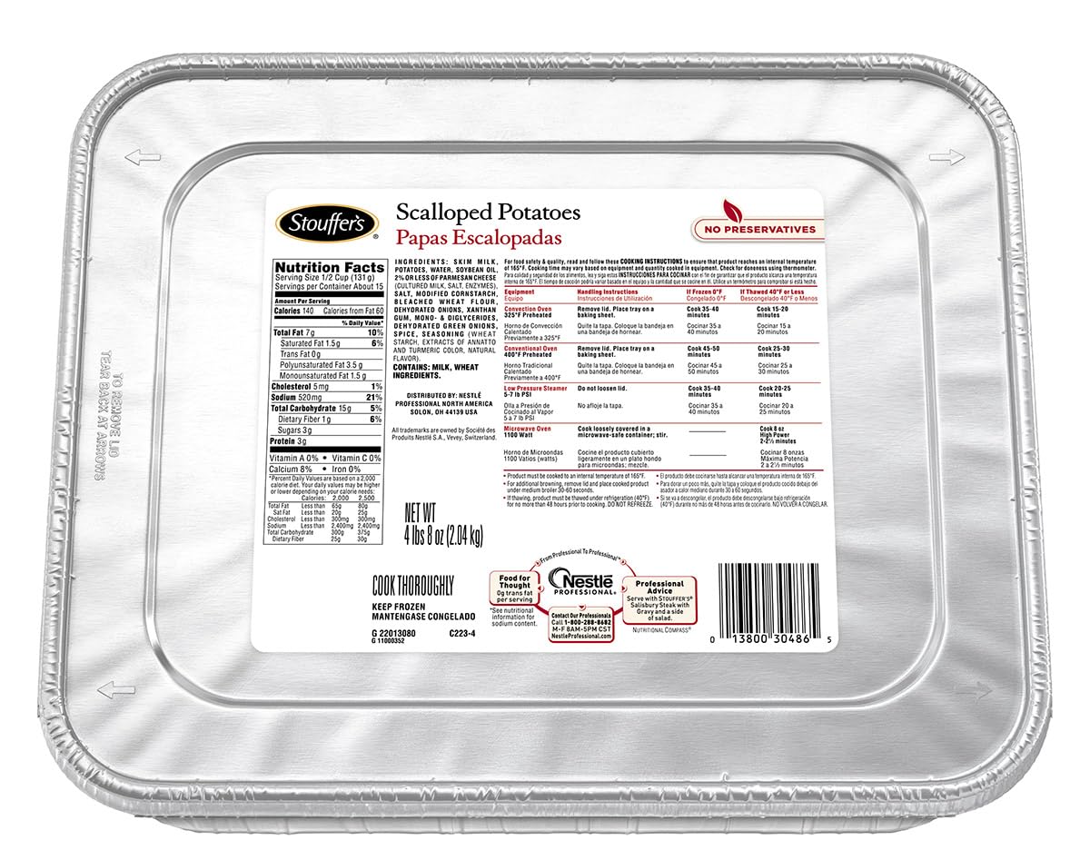 Nestle Stouffers Scalloped Potatoes by Stouffer's – 72 ounces, Pack of 4