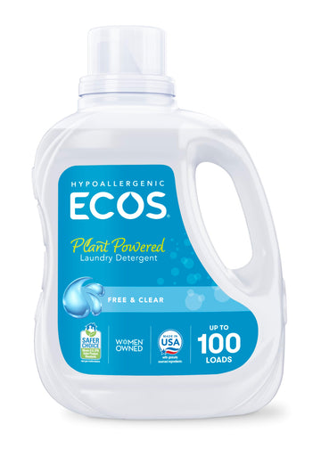 Laundry Detergent Liquid by ECOS – 100 Fl Oz (Pack of 1), Multicolor, Model 9889/04