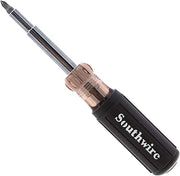 Southwire 59723940 12-In-1 Multi-Bit Screwdriver; Interchangeable Bits; Comfort Grip Handle; hex 1/4"; 5/16"; 3/8"; Phillips #1;2;3; slotted SL4-5;SL6-8;sl8-10; and square #1;2