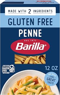 Barilla Gluten Free Penne Pasta, 12 Ounce - Non-GMO Gluten Free Pasta Made with 2 Ingredients
