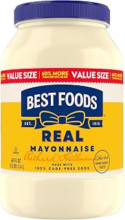 Best Foods Real Mayonnaise 48 oz, Creamy Mayo, Jar, Sandwich Spread 1PK